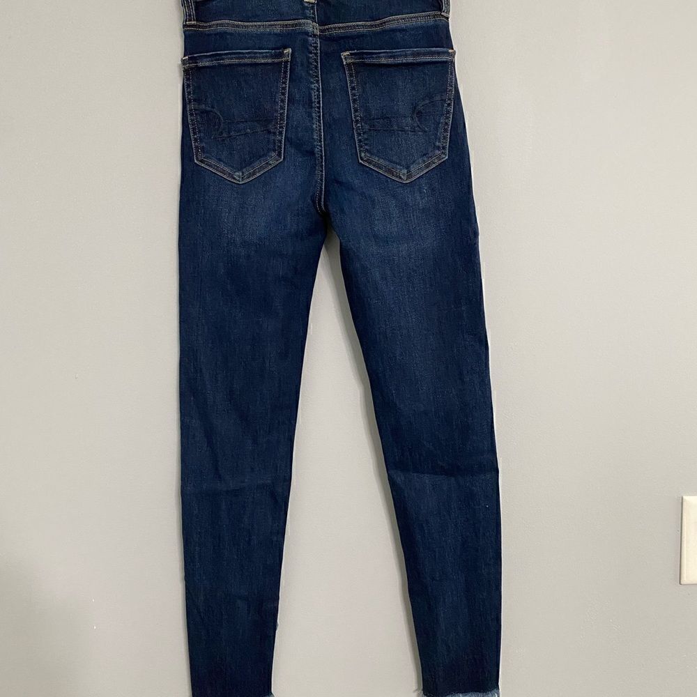 American Eagle Super Hi-Rise Jegging Crop Women Size 0 - Picture 4 of 9